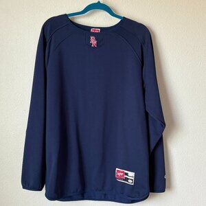 Minor League Baseball Rawlings Pullover Men Size M Long Sleeve Fleece Blue BN